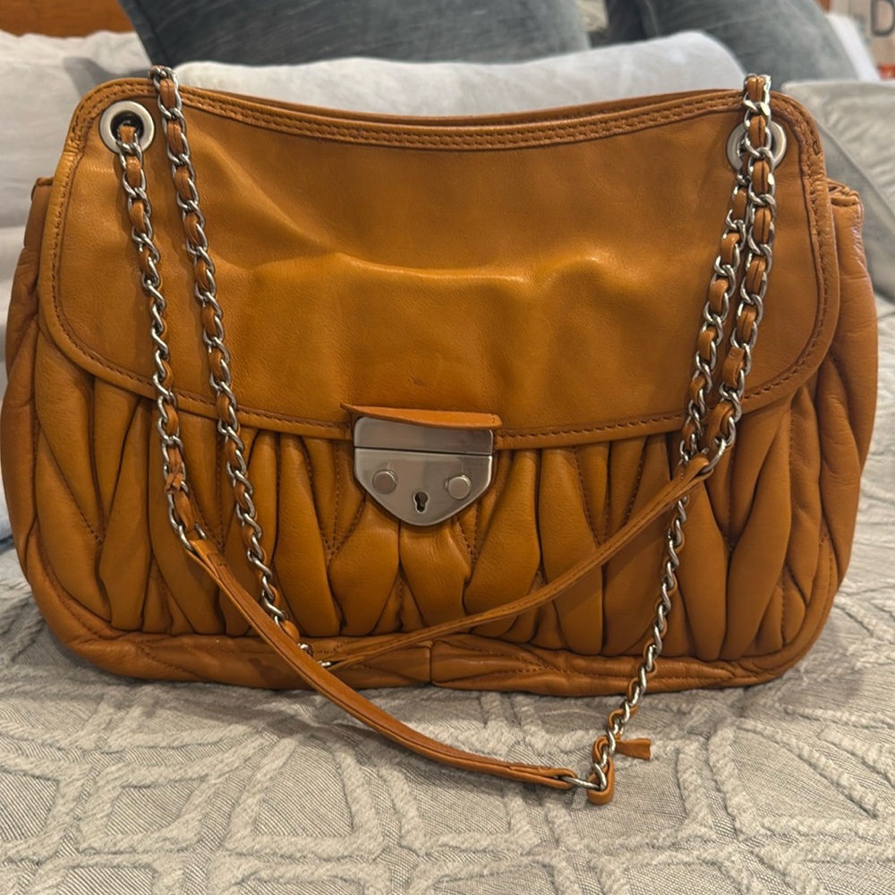 Genuine Italian leather shoulder bag
